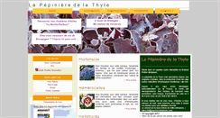 Desktop Screenshot of pepinieredelathyle.com